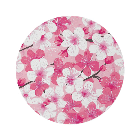 "Cherry Blossom Bliss Round Rug"