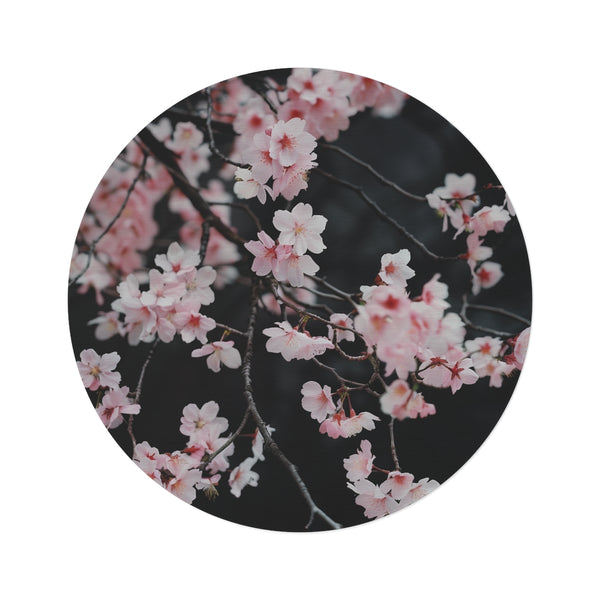 "Cherry Blossom Dreams Round Rug"