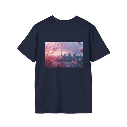 Cherry Blossoms City Skyline T-Shirt
