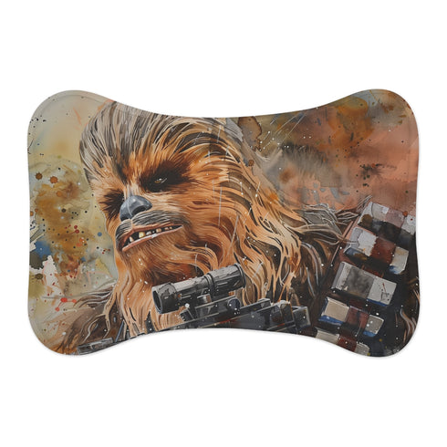 "Chewbacca-inspired Deluxe Pet Mat: Wookiee Approved Comfort"
