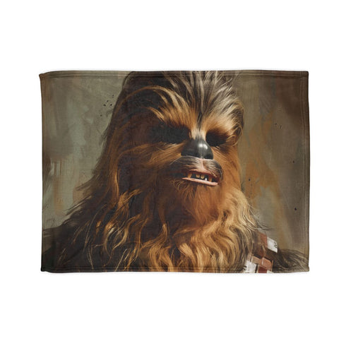 "Chewbacca Star Wars Bed Cover: Galactic Dreams Await"