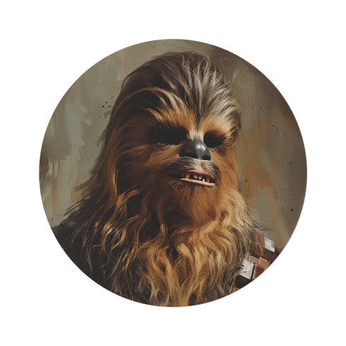 "Chewbacca Star Wars Round Rug: Embrace the Wookiee Style!"