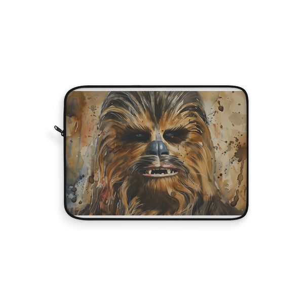 "Chewbacca Watercolor Laptop Sleeve: Wookiee Chic"
