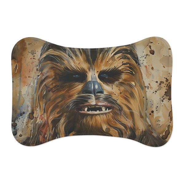 Chewbacca Watercolor Pet Mat: Furry Fun for Your Furry Friend