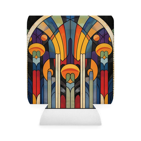 Chic Abstract Art Deco Can Cooler