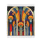 "Chic Abstract Deco Pattern Blanket"
