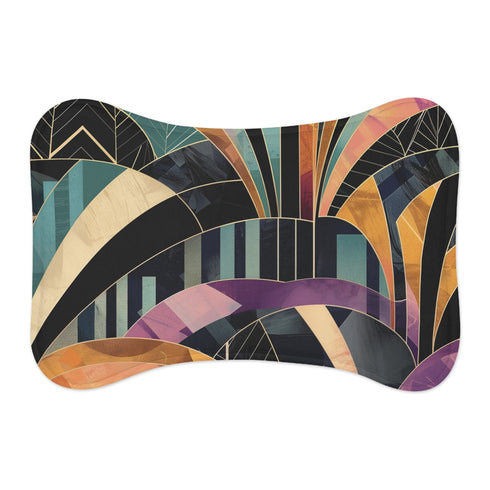 "Chic Abstract Deco Pet Mat"