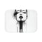 "Chic Art Deco Tattoo Bath Mat"