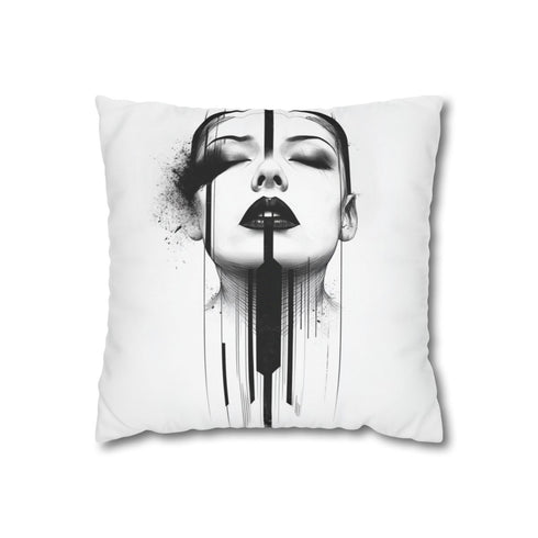 "Chic Art Deco Tattoo Pillowcase"