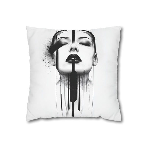"Chic Art Deco Tattoo Pillowcase"