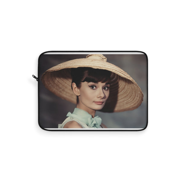 "Chic Audrey Hepburn Laptop Sleeve"