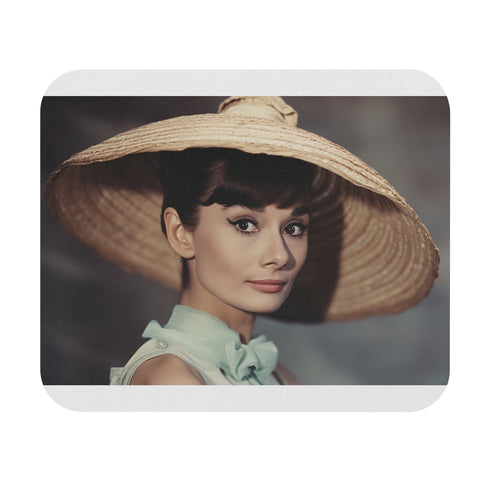 Chic Audrey Hepburn Mouse Pad