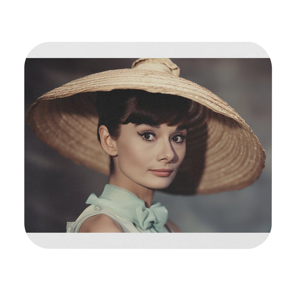 Chic Audrey Hepburn Mouse Pad