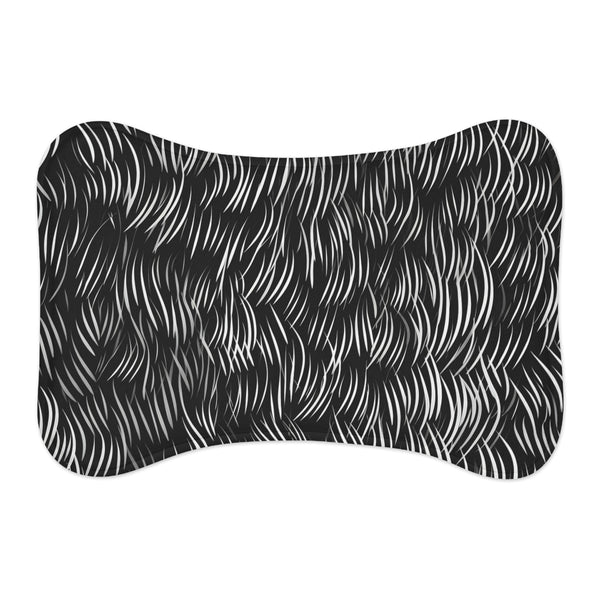 "Chic Calligraphy Patterned Pet Mat"