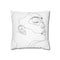 "Chic Contemporary Line Art Pillowcase"
