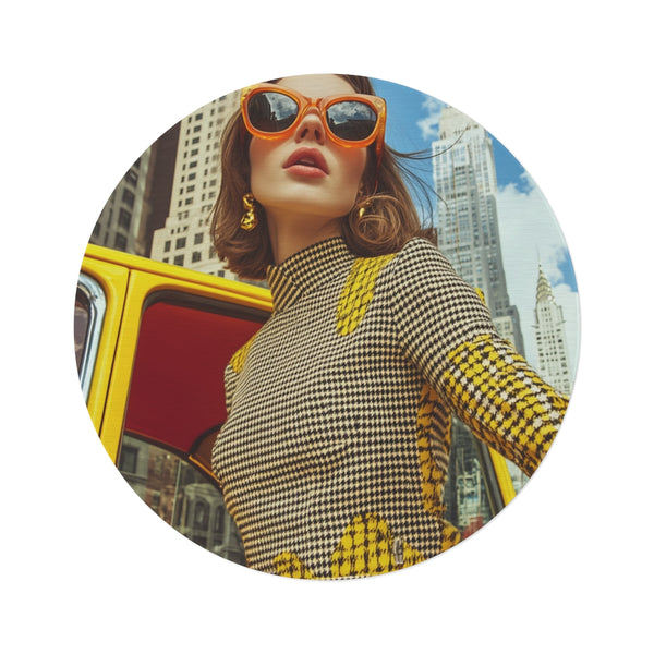 "Chic Couture Round Rug"