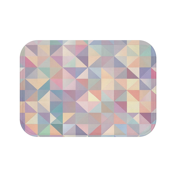"Chic Geometric Oasis Bath Mat"