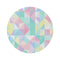 "Chic Geometric Round Rug"