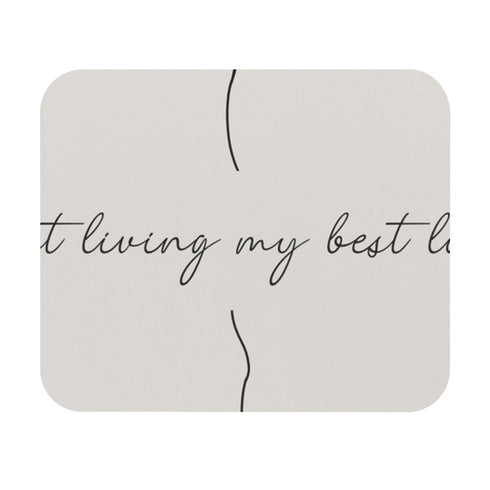 Chic Inspirational Beige Mouse Pad