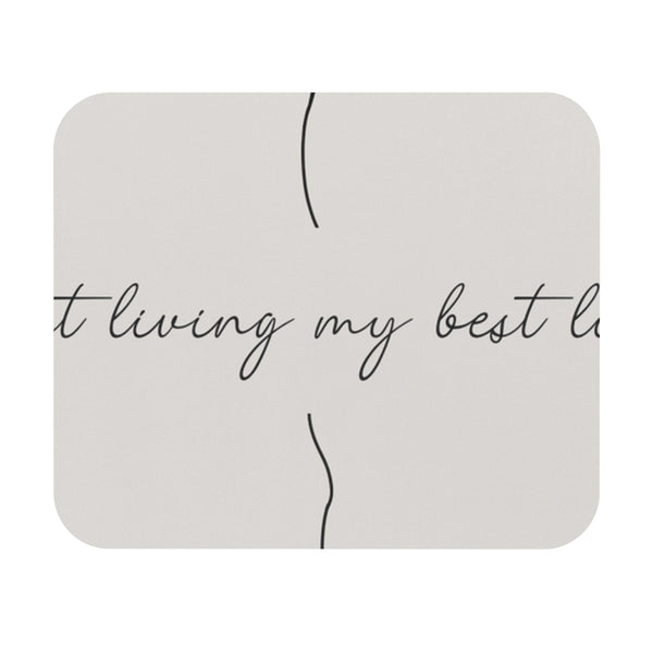Chic Inspirational Beige Mouse Pad