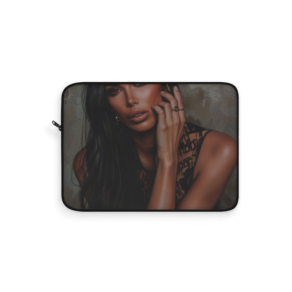 "Chic Kim Laptop Sleeve: Protect Your Tech in Style!"