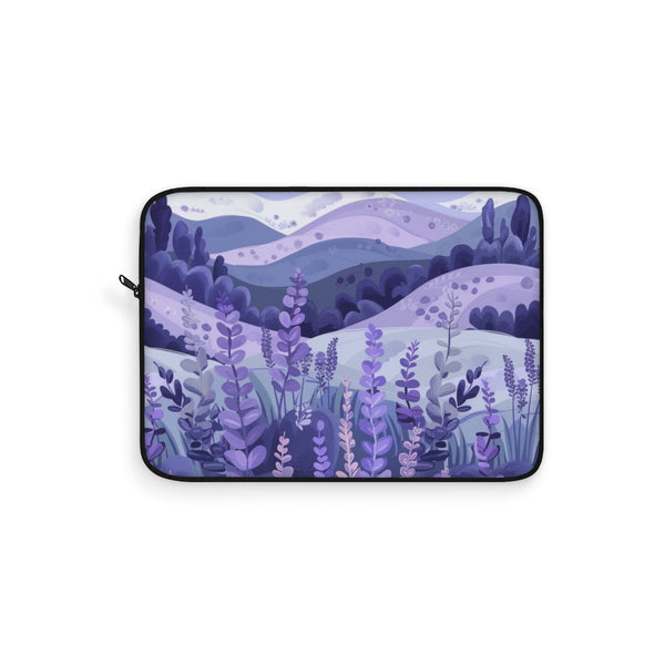 "Chic Lavender Fields Laptop Sleeve"