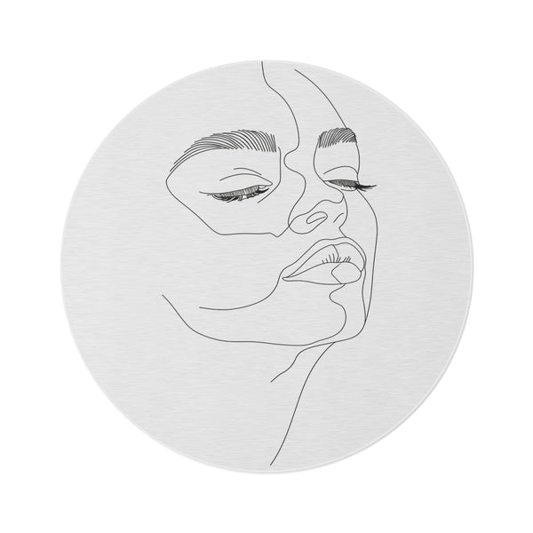 "Chic Minimalist Face Rug"