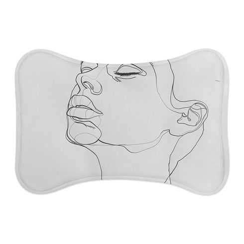 "Chic Minimalist Pet Portrait Mat"