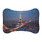 "Chic Parisian Snow Night Pet Mat"
