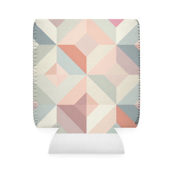 Chic Pastel Geometrics Can Cooler