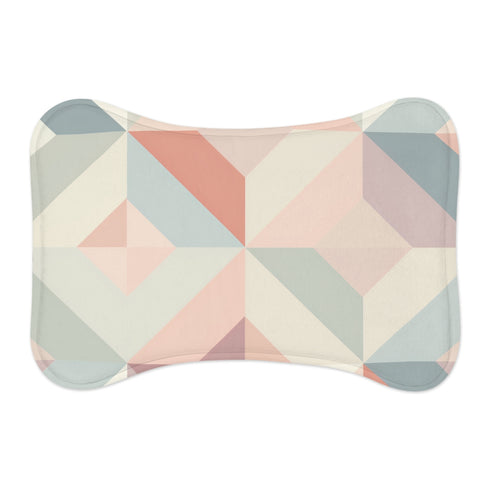 Chic Pet Feeding Mat: Geometric Joy