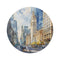 "Chicago Watercolor Round Rug"