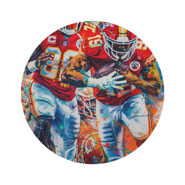 "Chiefs Superbowl Glory Round Rug"
