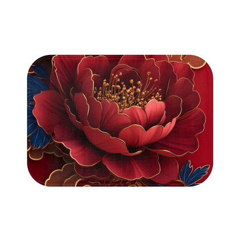 "Chinese Red Envelope Bliss Bath Mat"