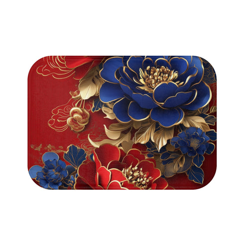 "Chinese Red Envelope Snake Bath Mat"