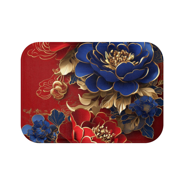 "Chinese Red Envelope Snake Bath Mat"