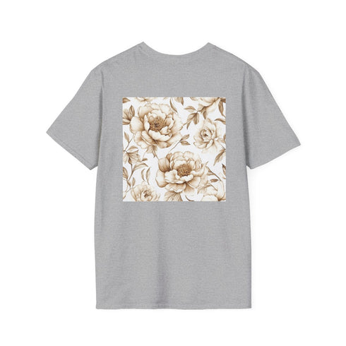 Chinoiserie Beige Watercolor Floral Tee