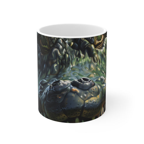 "Chomp into Your Coffee: Crocodile Mug"