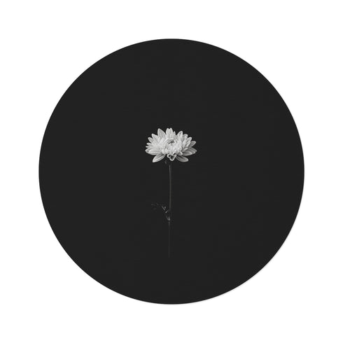 "Chrysanthemum Bliss Round Rug"