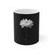 "Chrysanthemum White Coffee Mug: Serene Elegance"