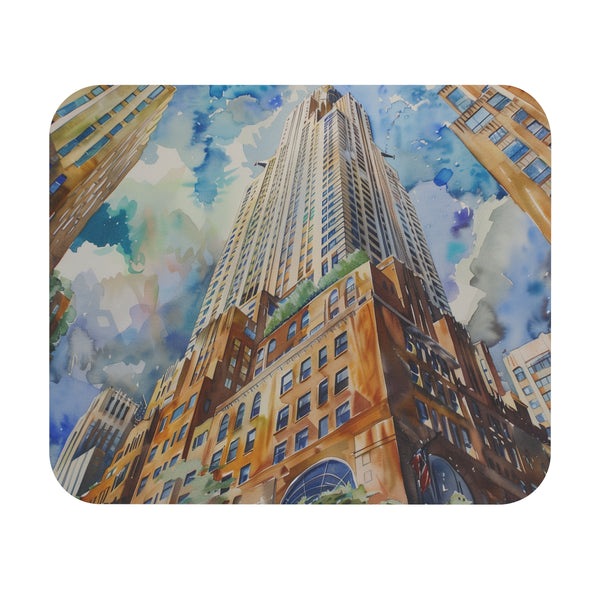 Chrysler Building Watercolor Mouse Pad