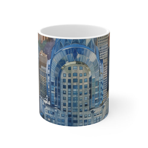 "Chrysler Building Watercolor Mug"