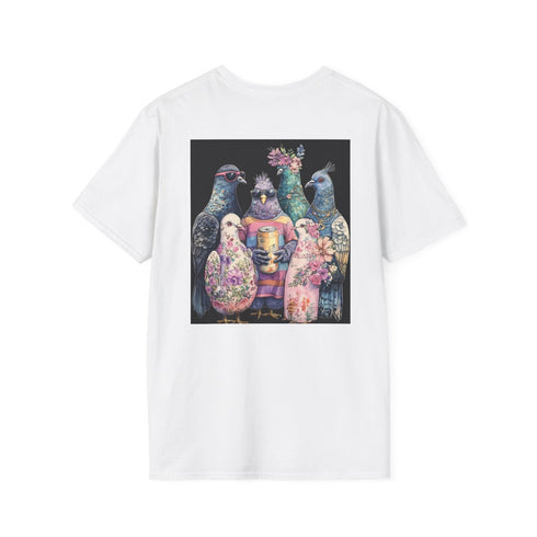 Chubby Pigeon Posse Watercolor Tee