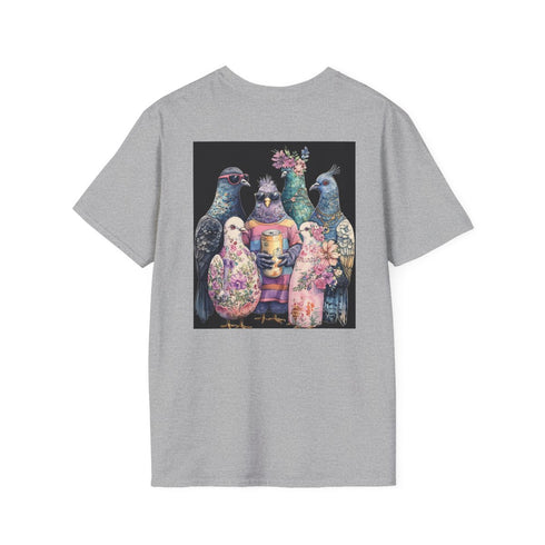 Chubby Pigeon Posse Watercolor Tee