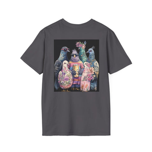 Chubby Pigeon Posse Watercolor Tee