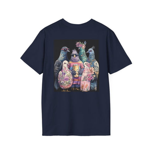 Chubby Pigeon Posse Watercolor Tee