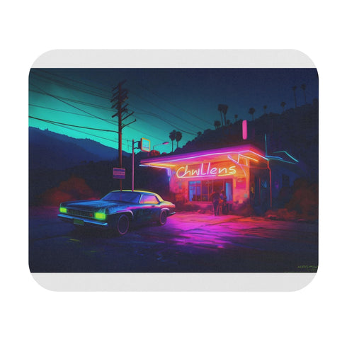 Cillian Murphy Neon Splash Mouse Pad