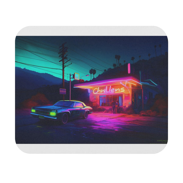 Cillian Murphy Neon Splash Mouse Pad