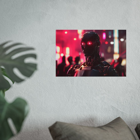 Cinematic Robot Uprising Neon City