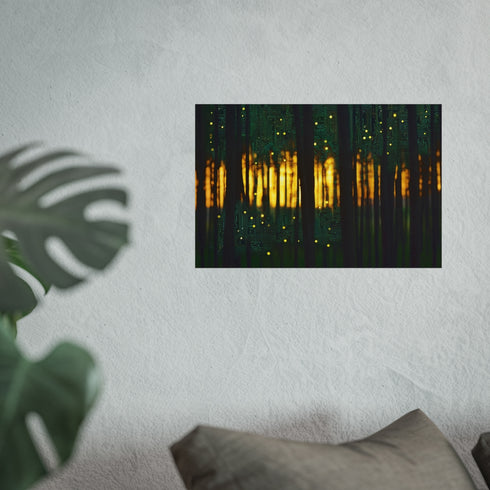 Circuit Board Forest at Sunrise